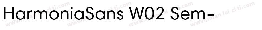 HarmoniaSans W02 Sem字体转换